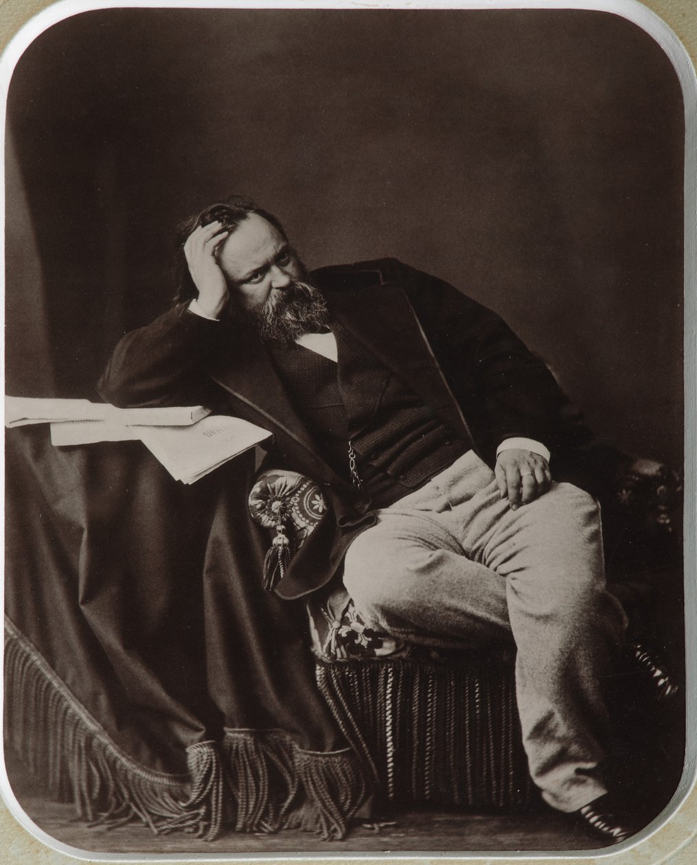 Alekszandr Ivanovics Herzen portréja 1812-1870, 1861 alkotó: Sergei Lvovich Levitsky
