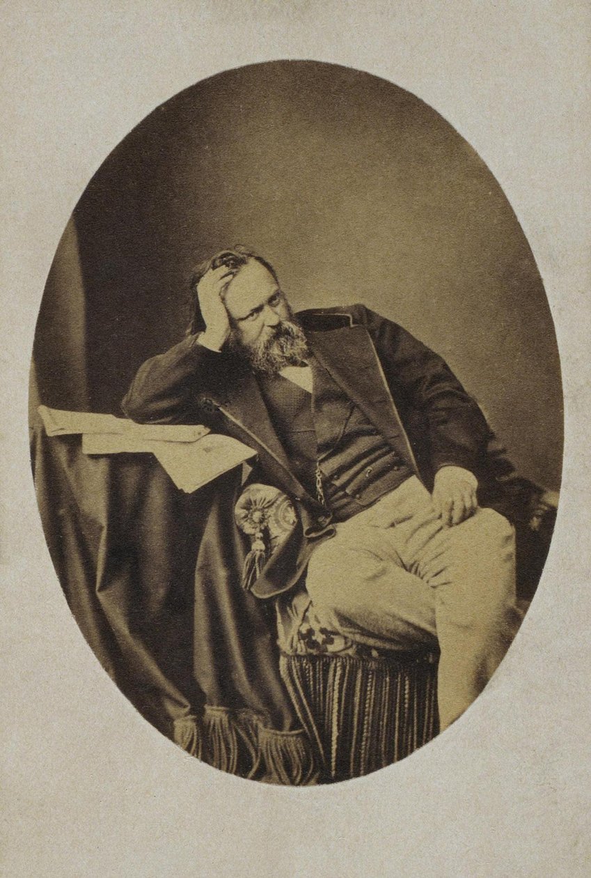 Alekszandr Ivanovics Herzen portréja 1812-1870, c. 1861 alkotó: Sergei Lvovich Levitsky