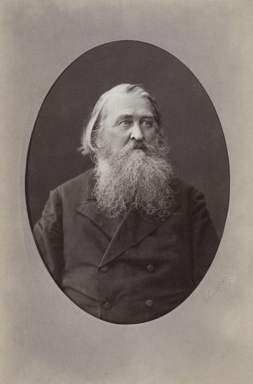 Alekszej Nyikolajevics Pleshcheev költő portréja 1825-1893, 1870 alkotó: Sergei Lvovich Levitsky