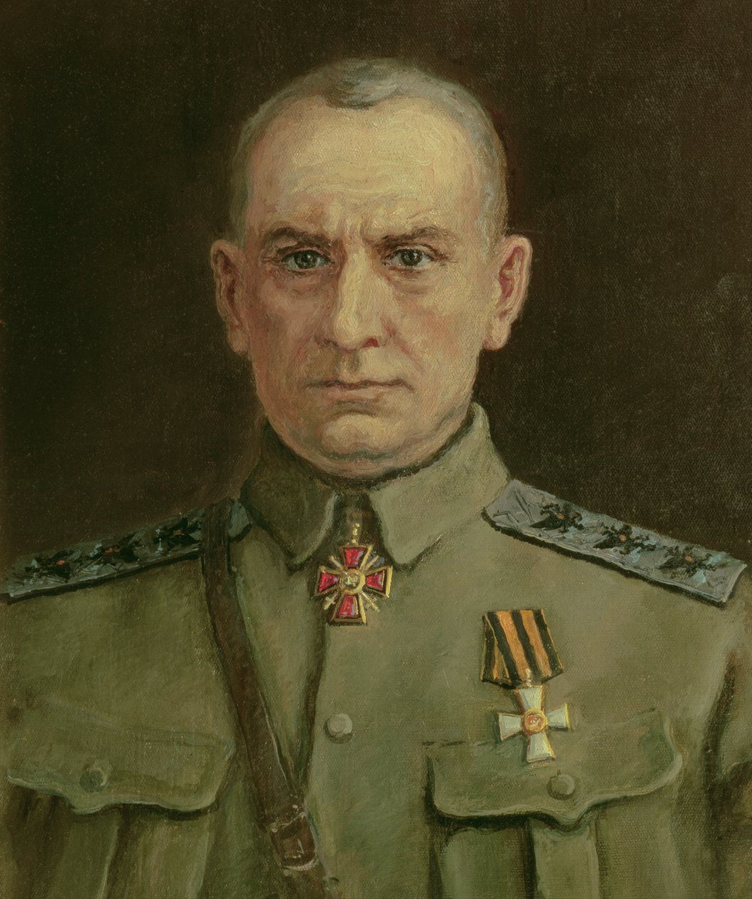 Legfelsőbb uralkodó és A. Kolchak orosz admirális (1874-1920) (olaj, vászon) alkotó: Sergei Varlenovich Pen