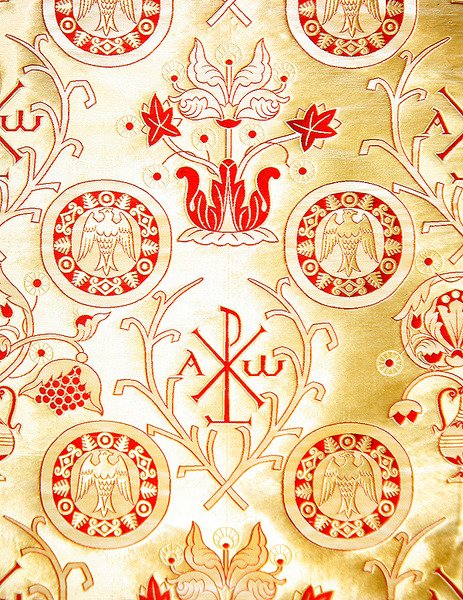 Olovyanishnikov Manufaktúra Arany Szatén, XX. század eleji (textil) alkotó: Sergei Vashkov