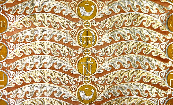Olovyanishnikov Manufaktúra Arany Szatén, XX. század eleji (textil) alkotó: Sergei Vashkov