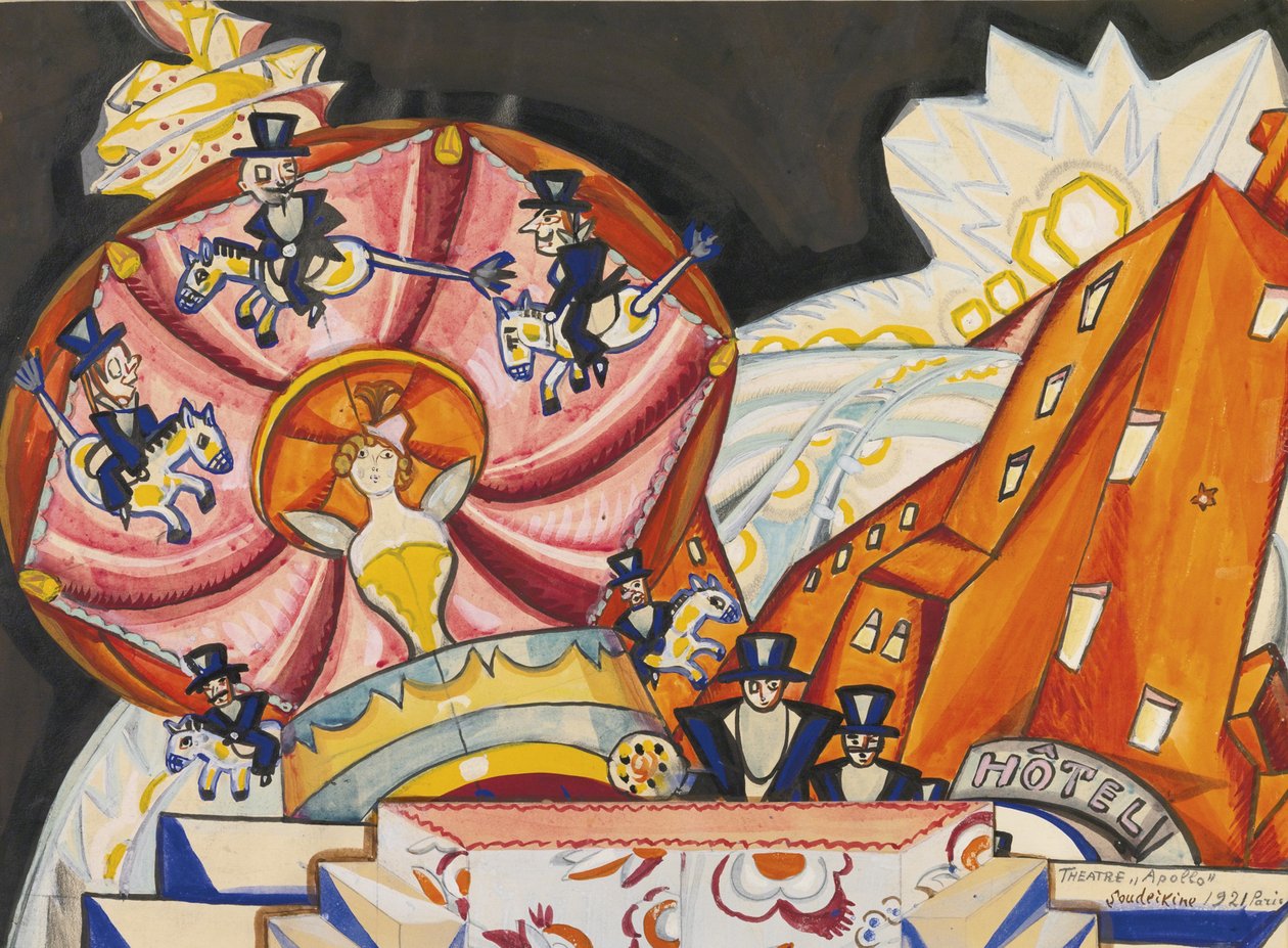 Az Apollo Színház, Párizs, 1921 alkotó: Sergei Yurievich Sudeykin
