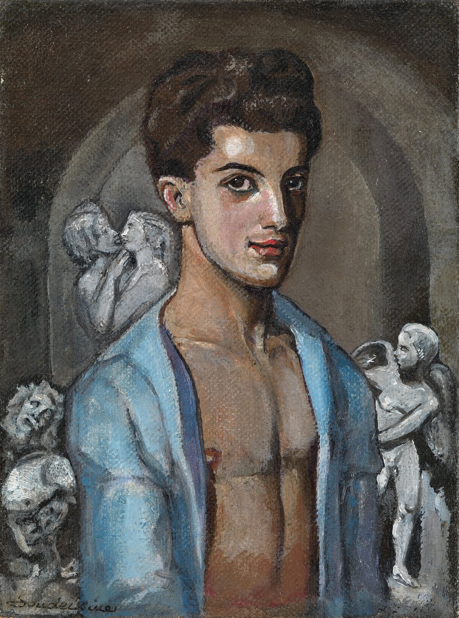 Léonide Massine koreográfus és balett-táncos portréja 1896-1979 alkotó: Sergei Yurievich Sudeykin