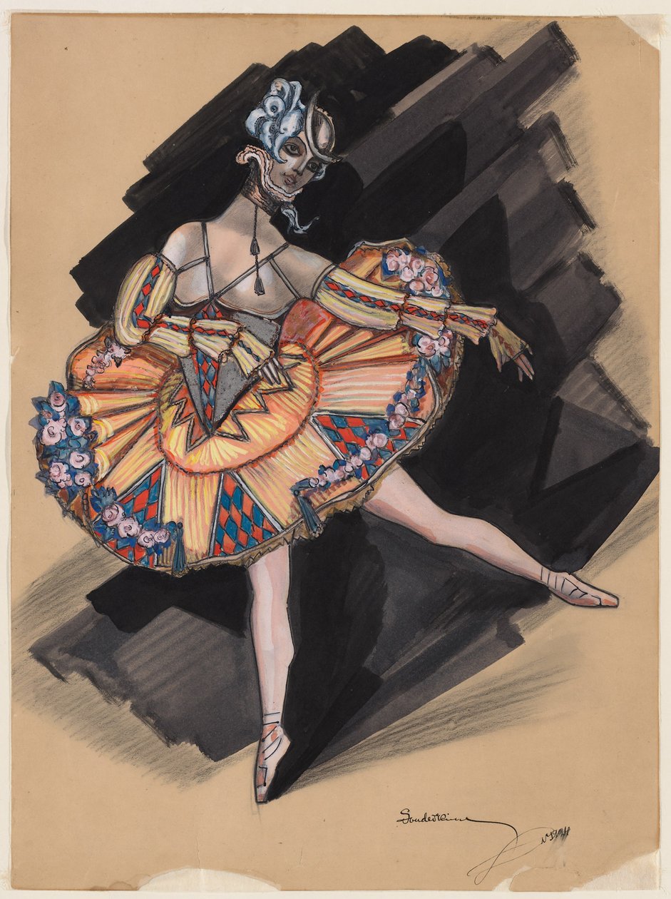 A Tündérbaba. Anna Pavlova jelmezterve, 1924 alkotó: Sergei Yurievich Sudeykin