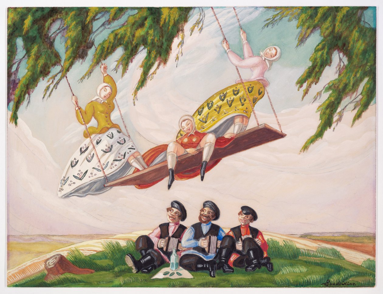 A hinta, 1920-as évek alkotó: Sergei Yurievich Sudeykin