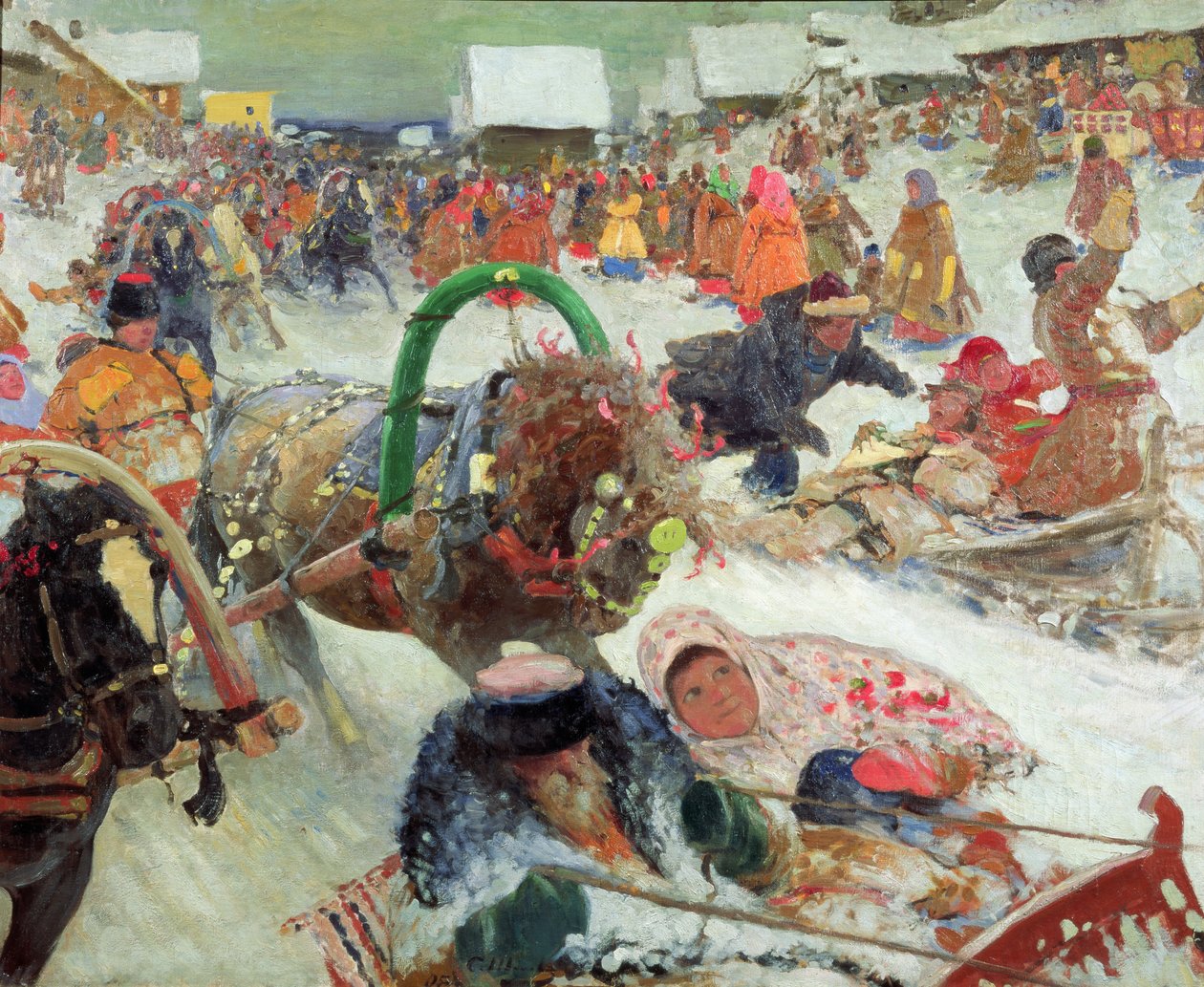 Húshagyó, 1905 alkotó: Sergej Vasilevic Ivanov