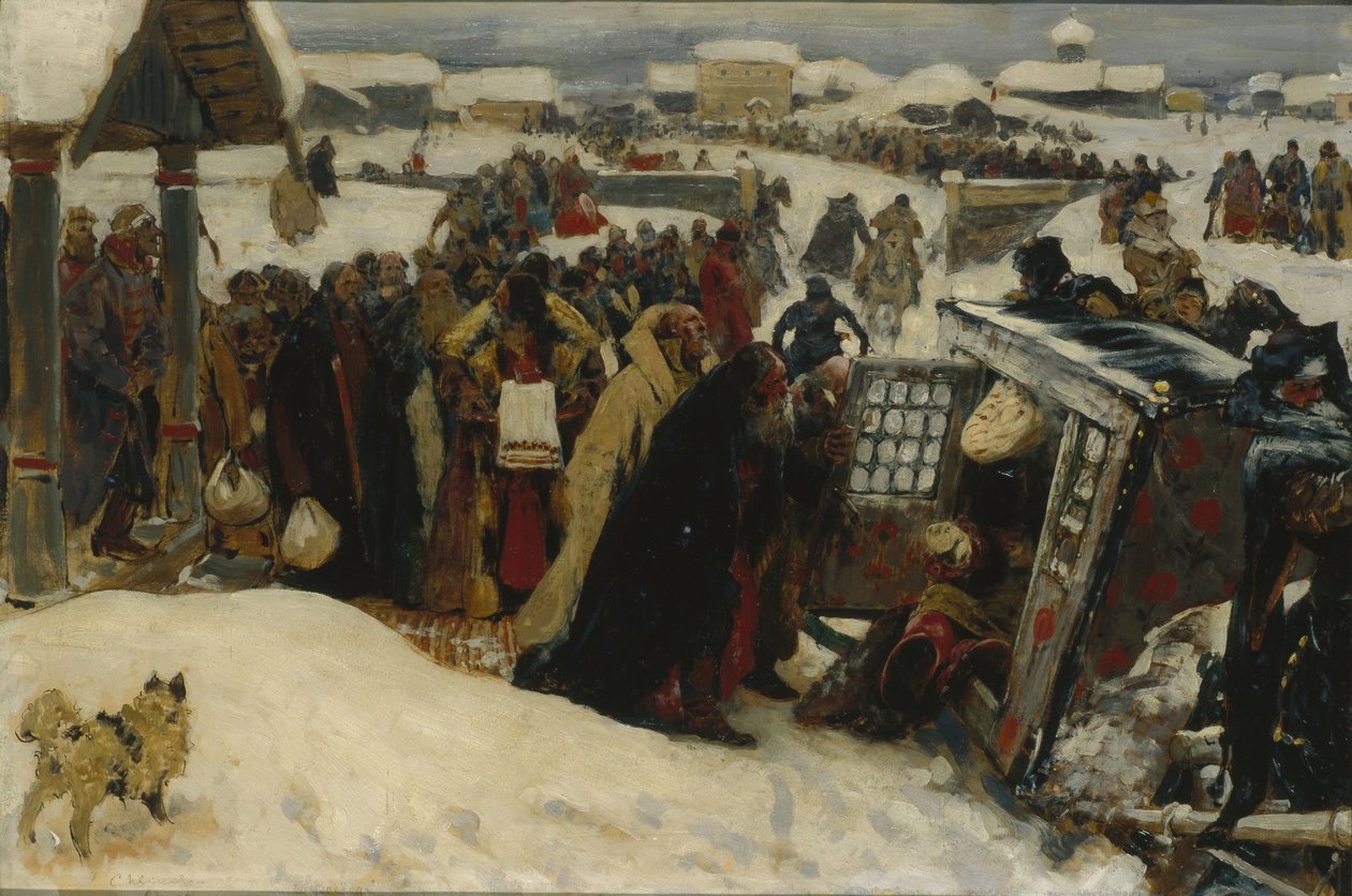 Vajda érkezése, 1907 alkotó: Sergej Vasilevic Ivanov
