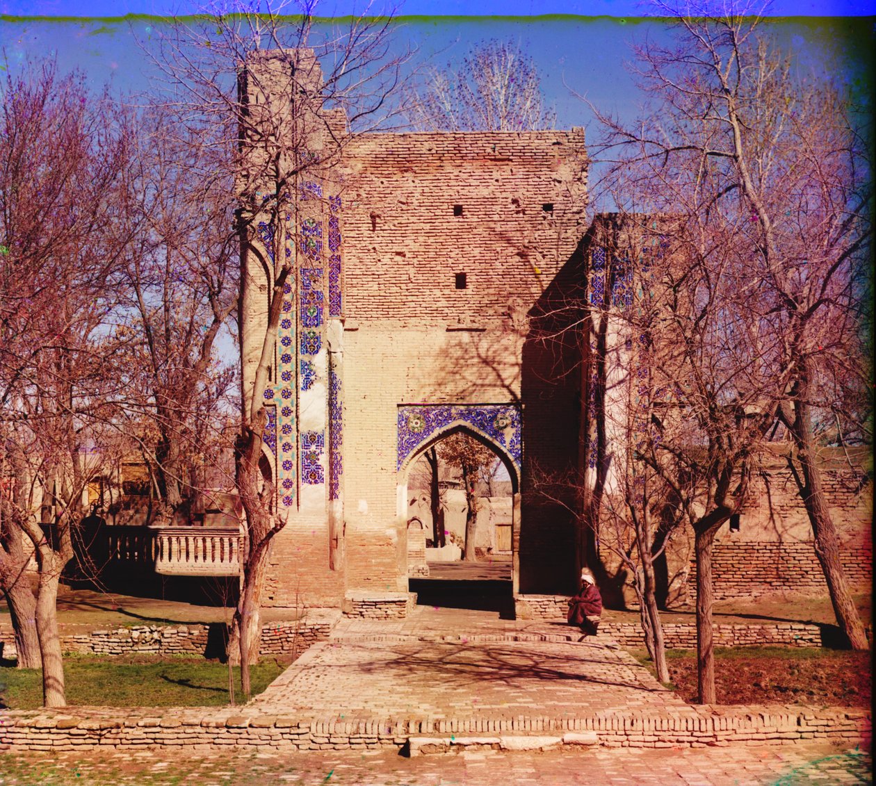 Gur-Emir bejárata (a király sírja) Szamarkand, 1905-1915 alkotó: Sergey Prokudin Gorsky