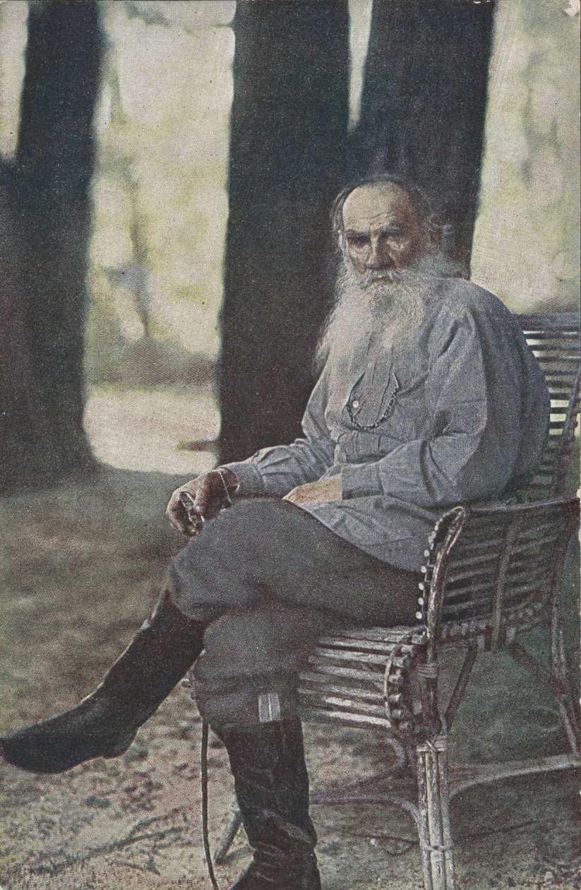 Lev Tolsztoj képeslapja otthonában, Jasznaja Poljana, 1905-1915 alkotó: Sergey Prokudin Gorsky