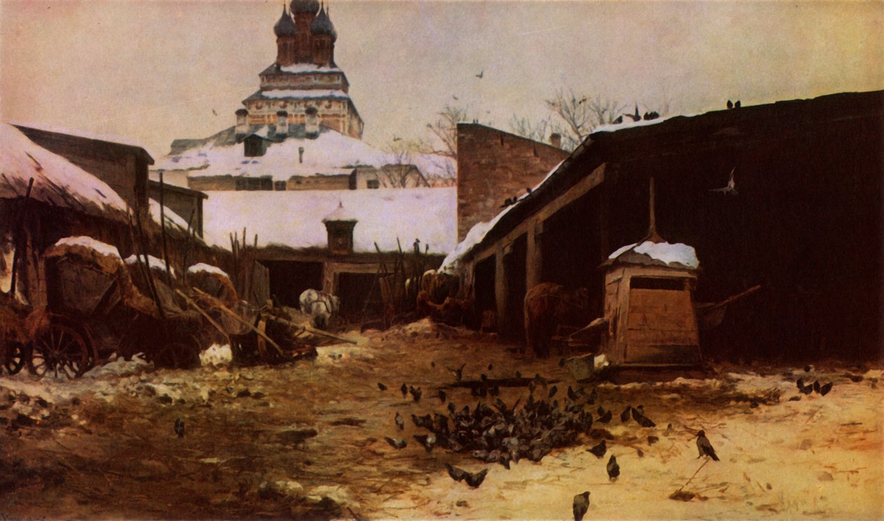 „Útszéli Moszkvában”, 1892, 1965. alkotó: Sergey Ivanovich Svetoslavsky