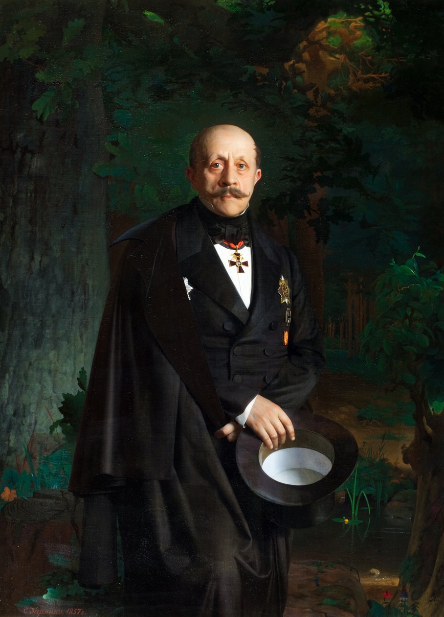 Alekszandr Dmitrijevics Chertkov portréja 1789-1858, 1857. alkotó: Sergey Konstantinovich Zaryanko