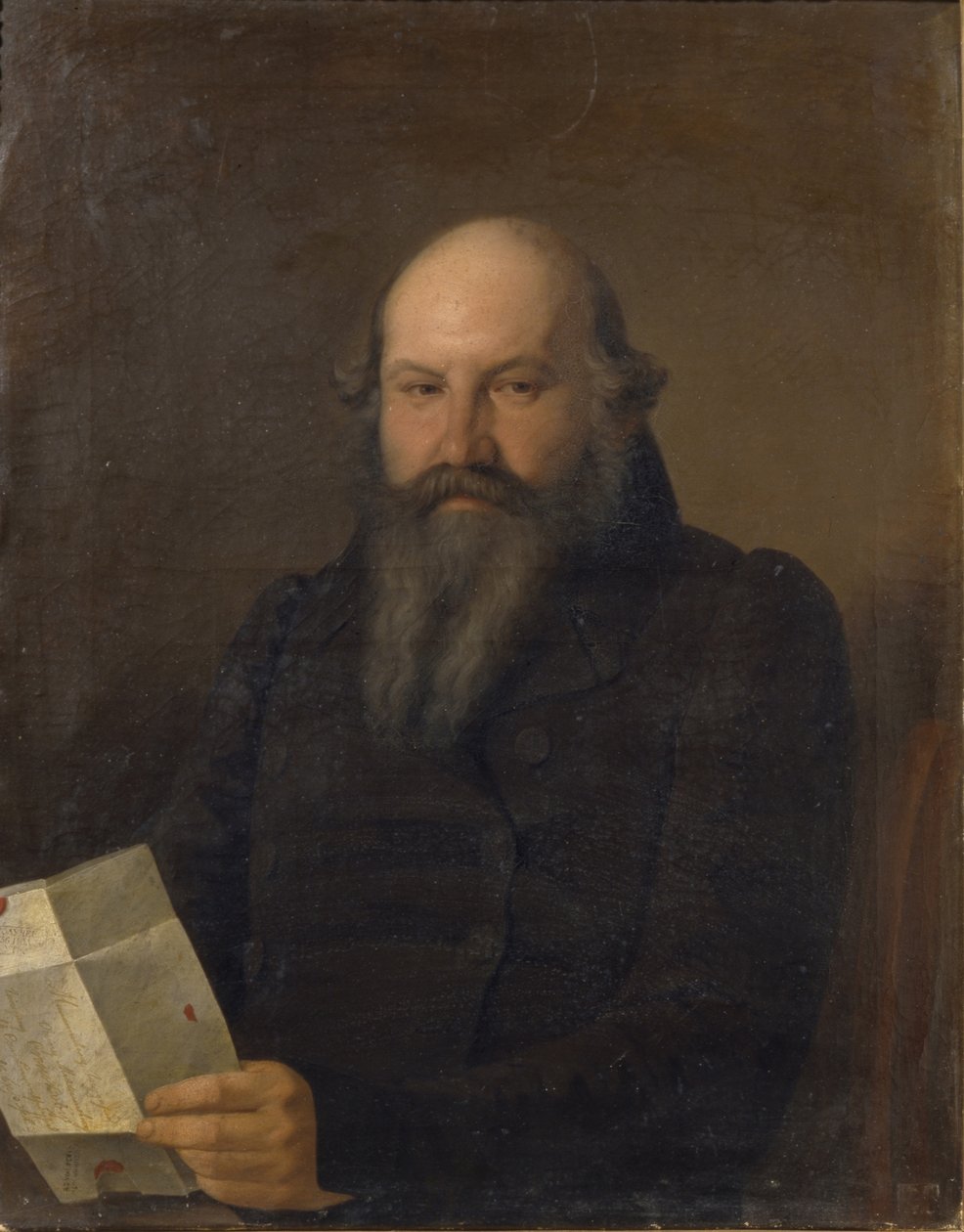Oszip Mihajlovics Szenkov portréja 1790-1851, 1836 alkotó: Sergey Konstantinovich Zaryanko