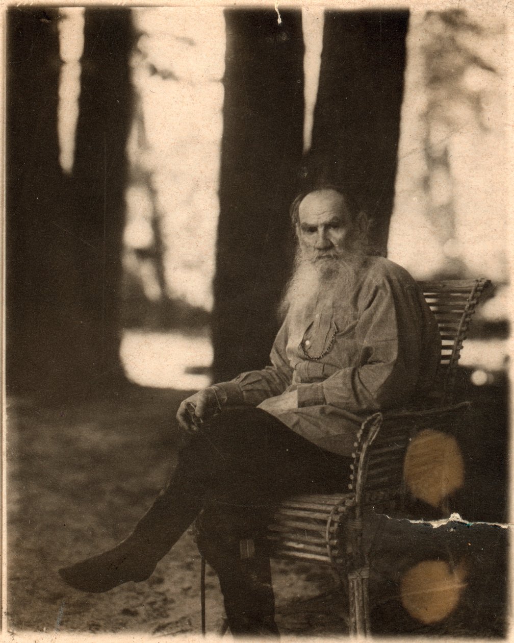 Leo Tolsztoj orosz író, Jasznaja Poljana, Tula közelében, Oroszország, 1908 alkotó: Sergey Produkin Gorsky