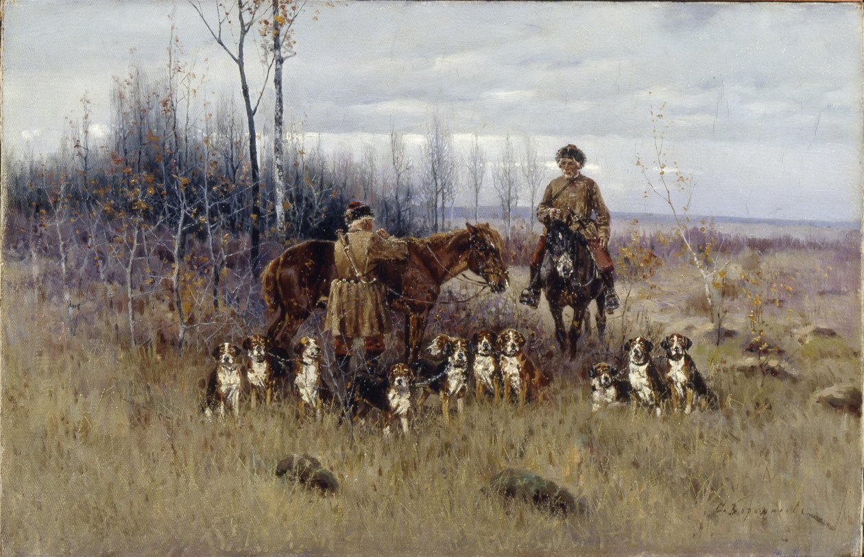 rókavadászat alkotó: Sergey Semyonovich Voroshilov