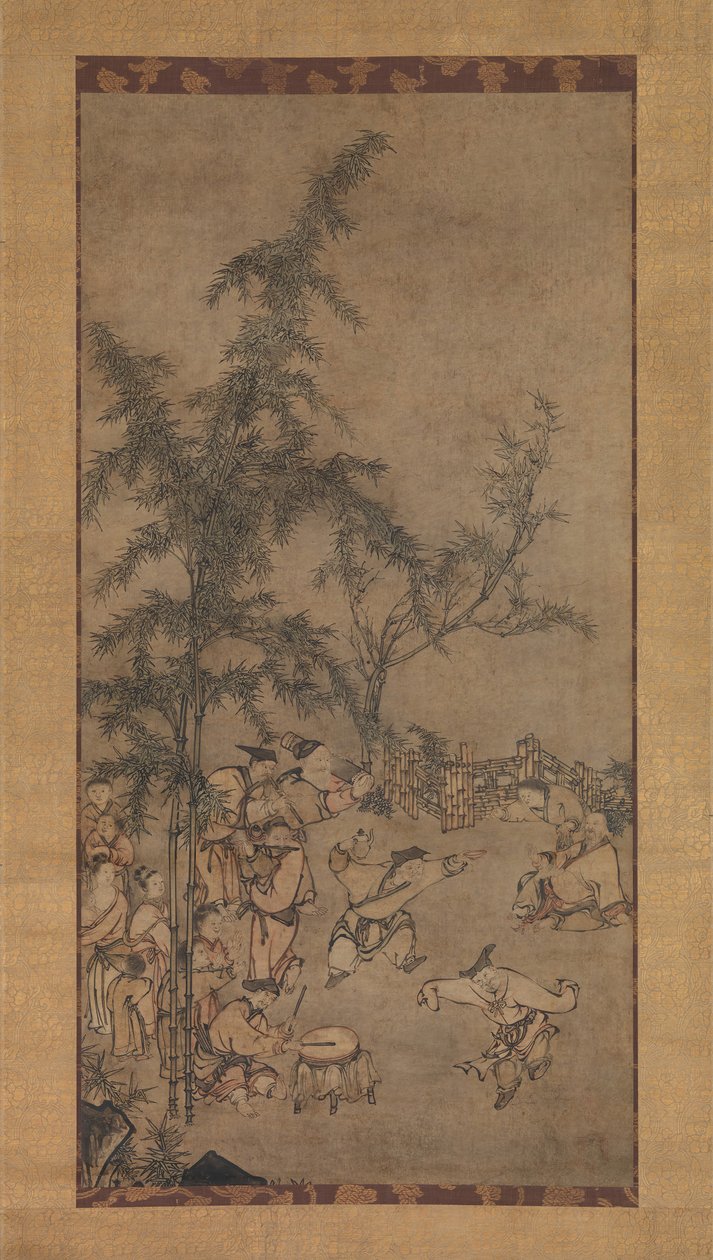 A bambuszliget hét bölcse, 1550-es évek. alkotó: Sesson Shukei