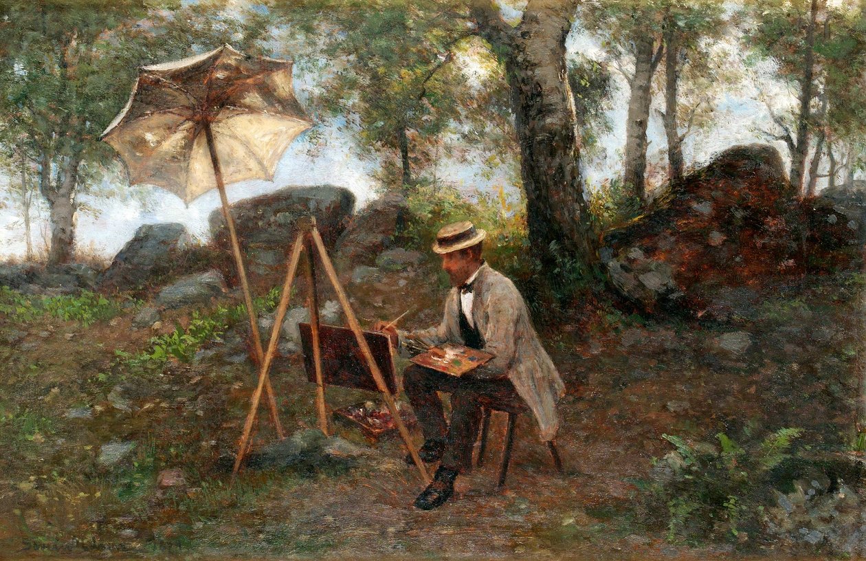 A szabadtéri festő alkotó: Severin Nilsson