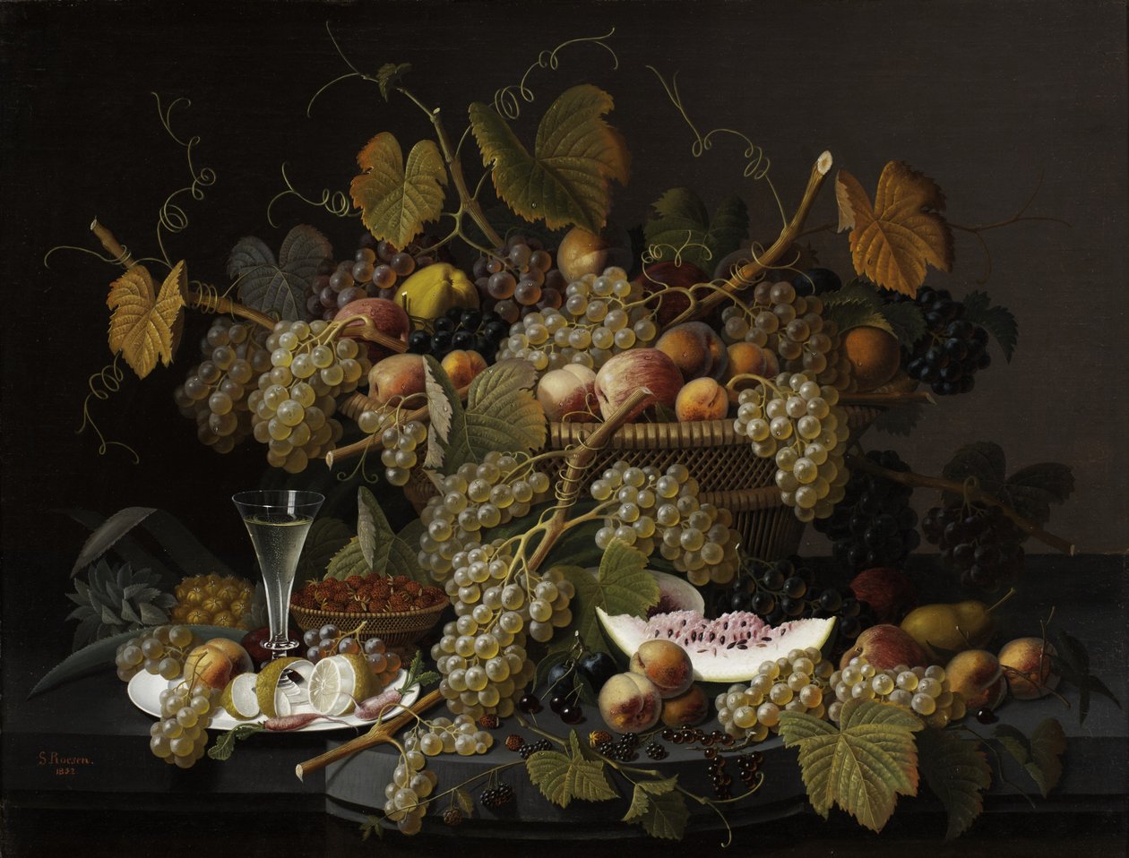Extatic Fruit, 1852 alkotó: Severin Roesen