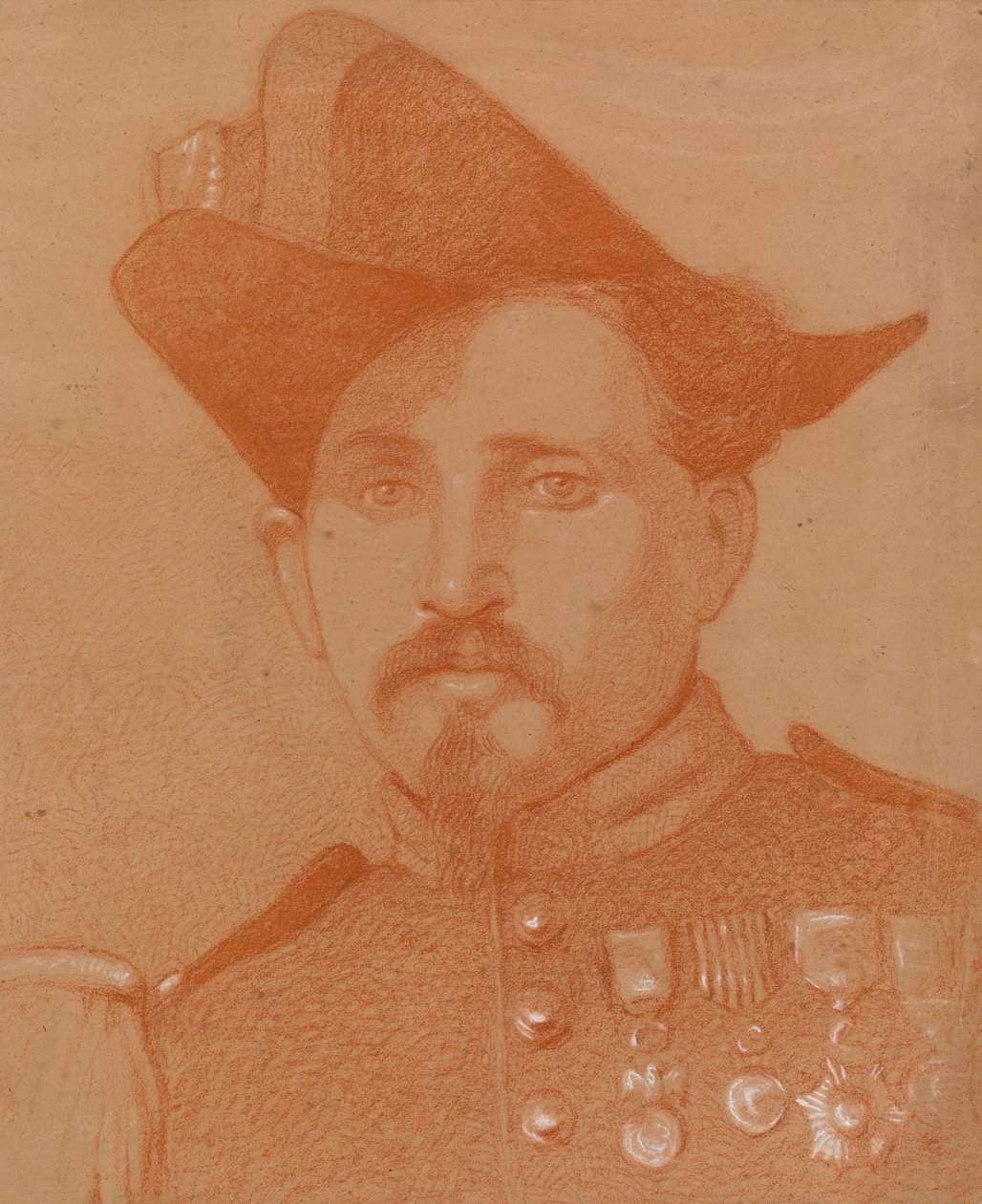 Egy olasz katona portréja alkotó: Severin Falkman