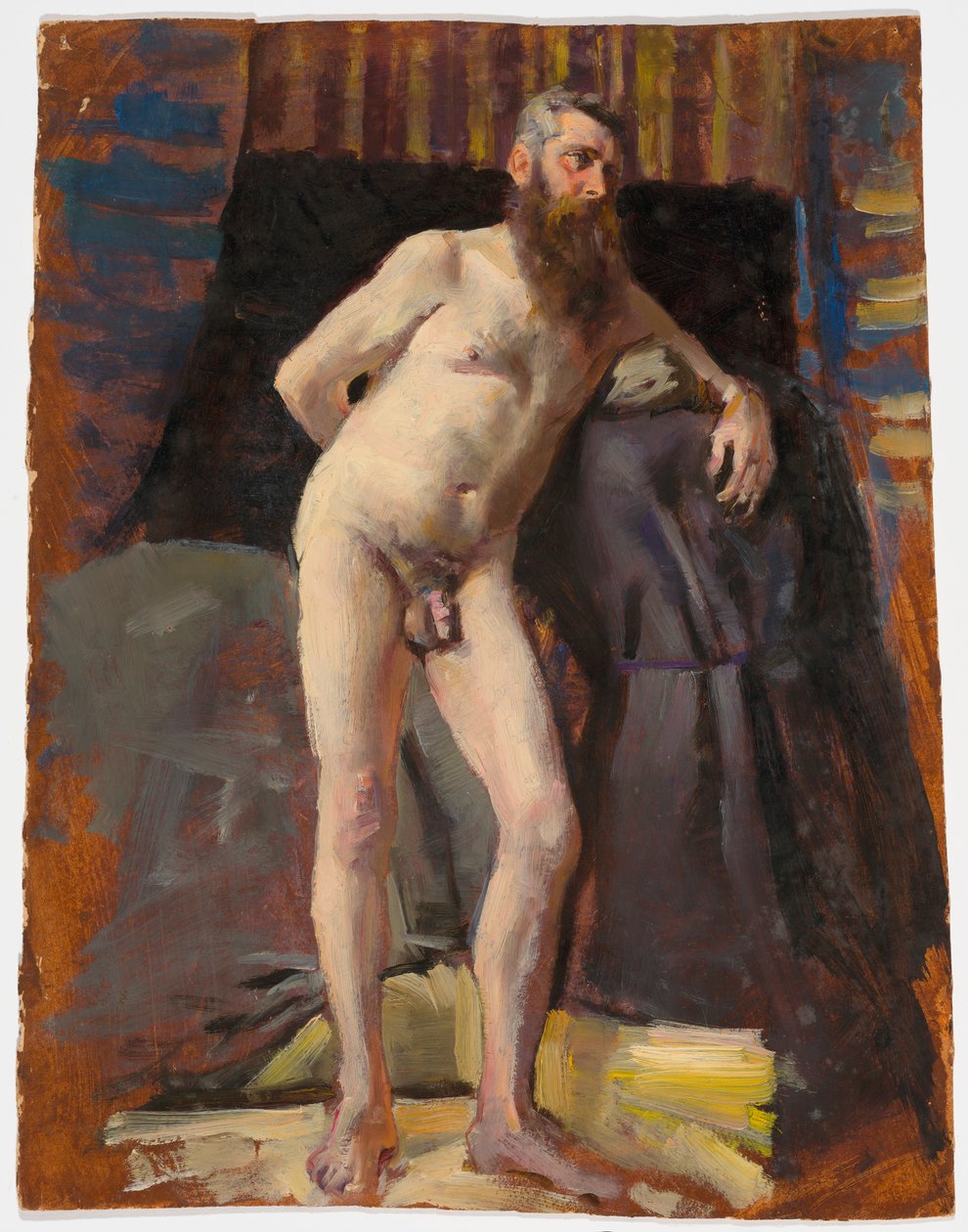 Szakállas meztelen alkotó: Severin Falkman