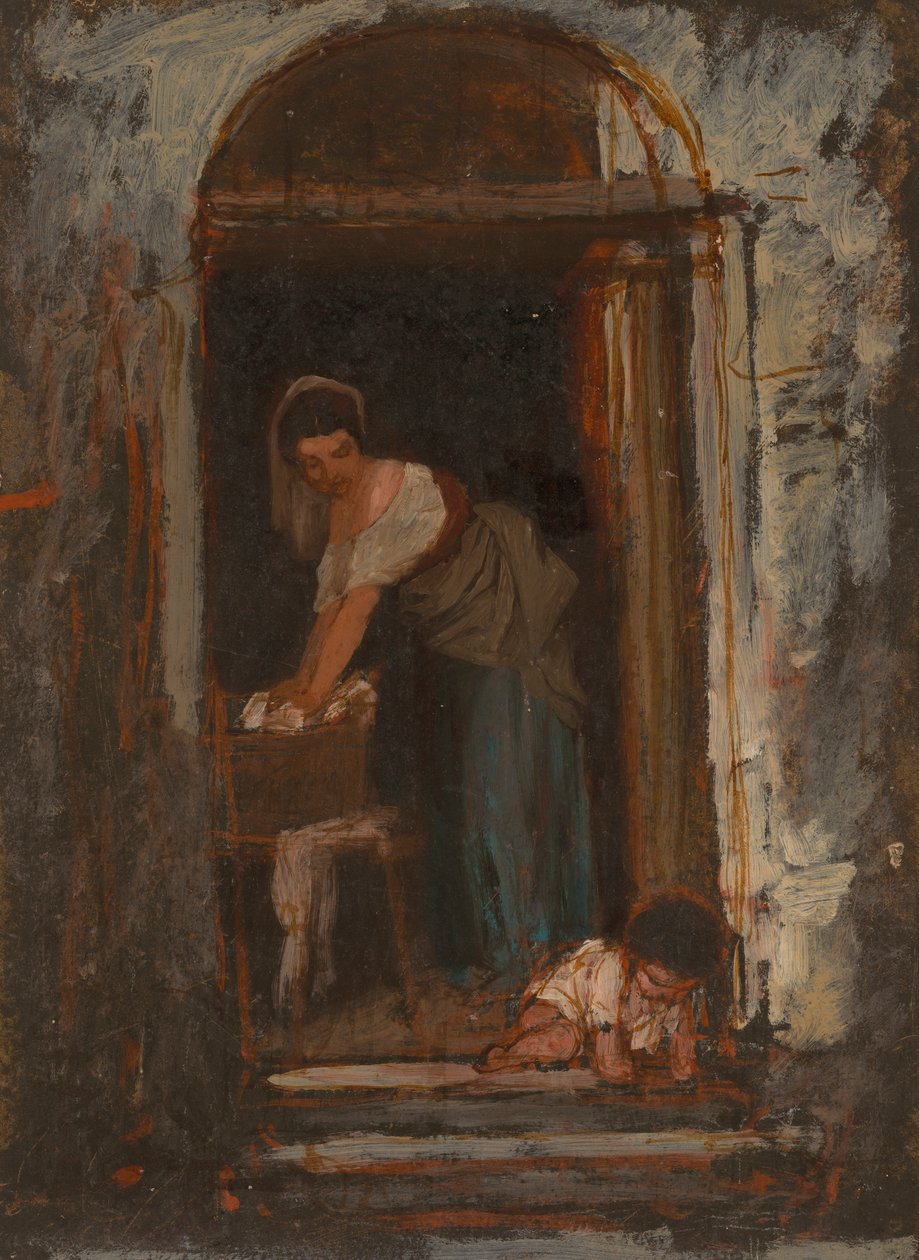 Stella és gyermeke alkotó: Severin Falkman
