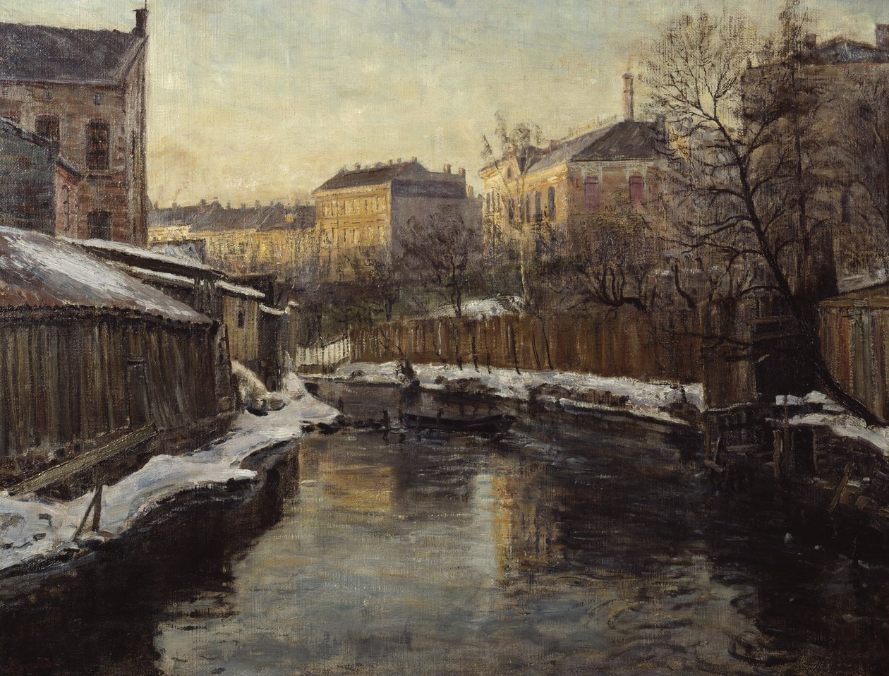 Akerselvából (olaj, vászon) alkotó: Severin Grande