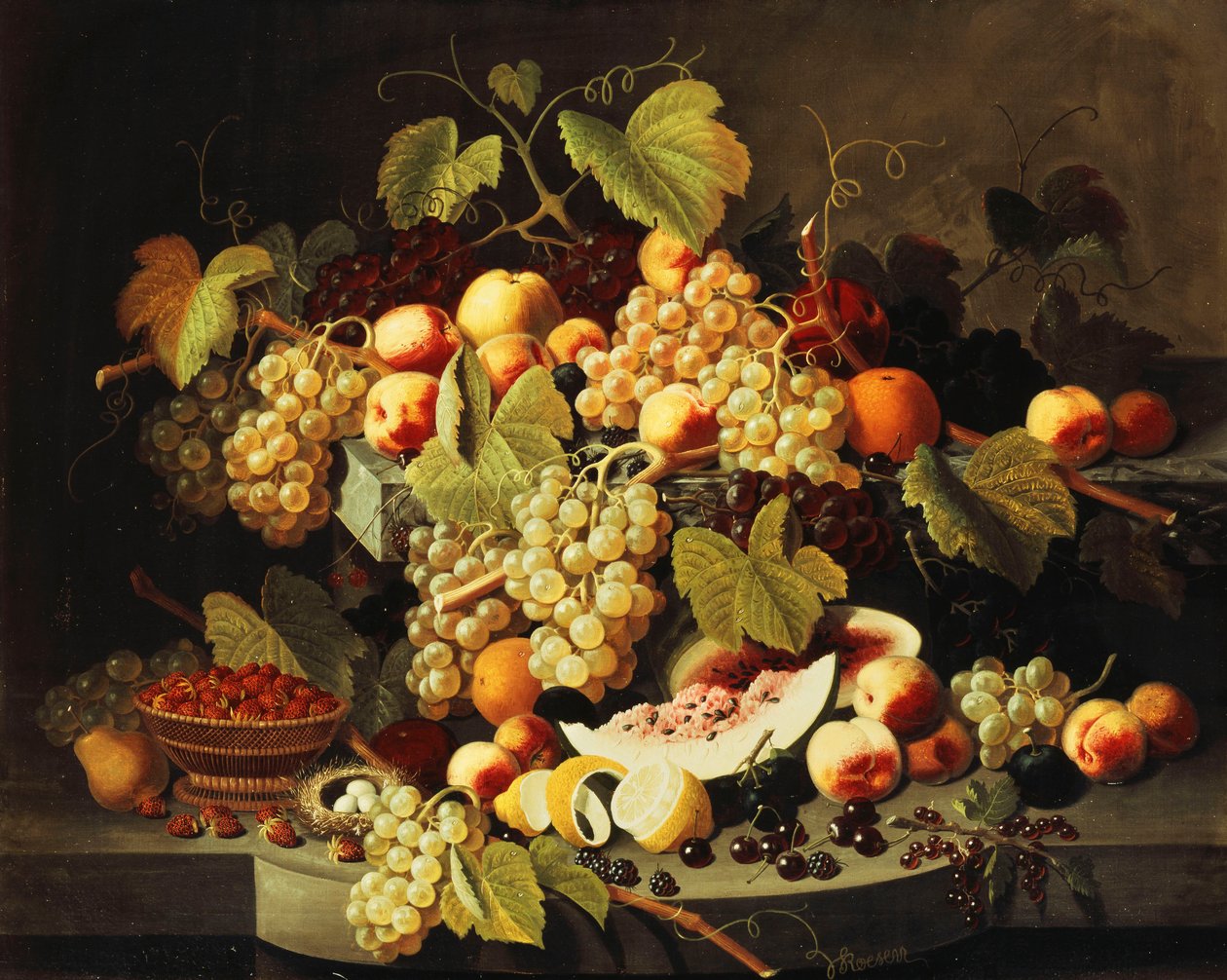 Bőséges termés, alkotó: Severin Roesen