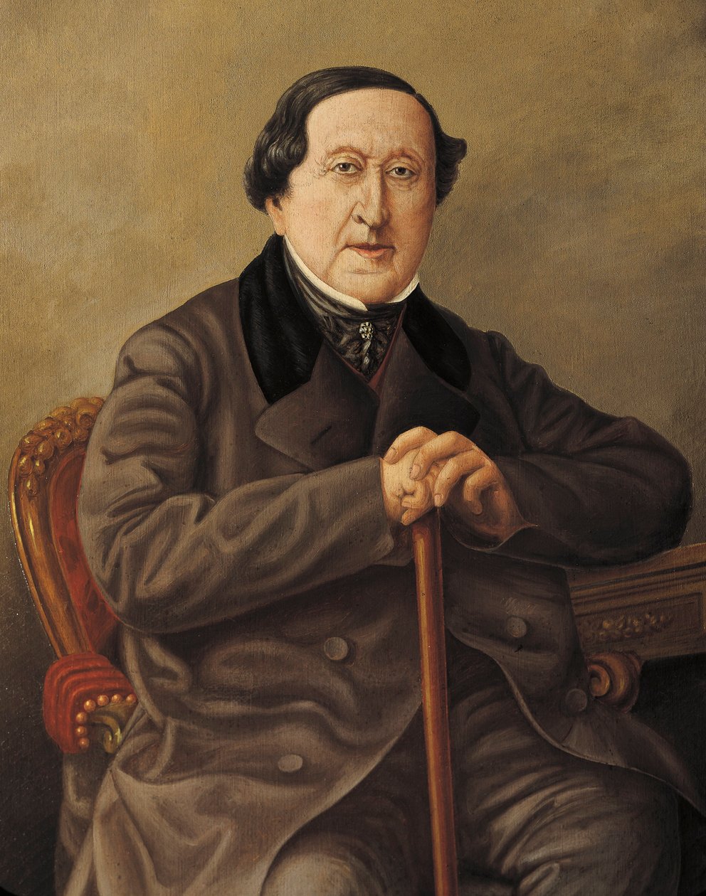 Olaszország, Gioacchino Rossini olasz zeneszerző portréja alkotó: Severini Severini