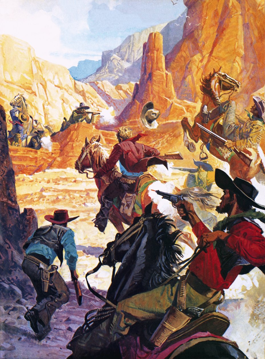 Henry Brown, Caldwell korrupt marsallja, sarokba szorította alkotó: Severino Baraldi