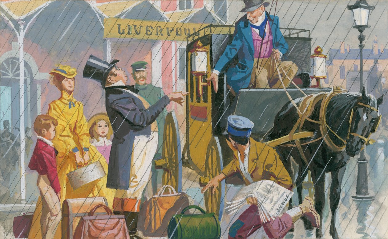 Illusztráció a Fekete szépséghez (gouache, papír) alkotó: Severino Baraldi