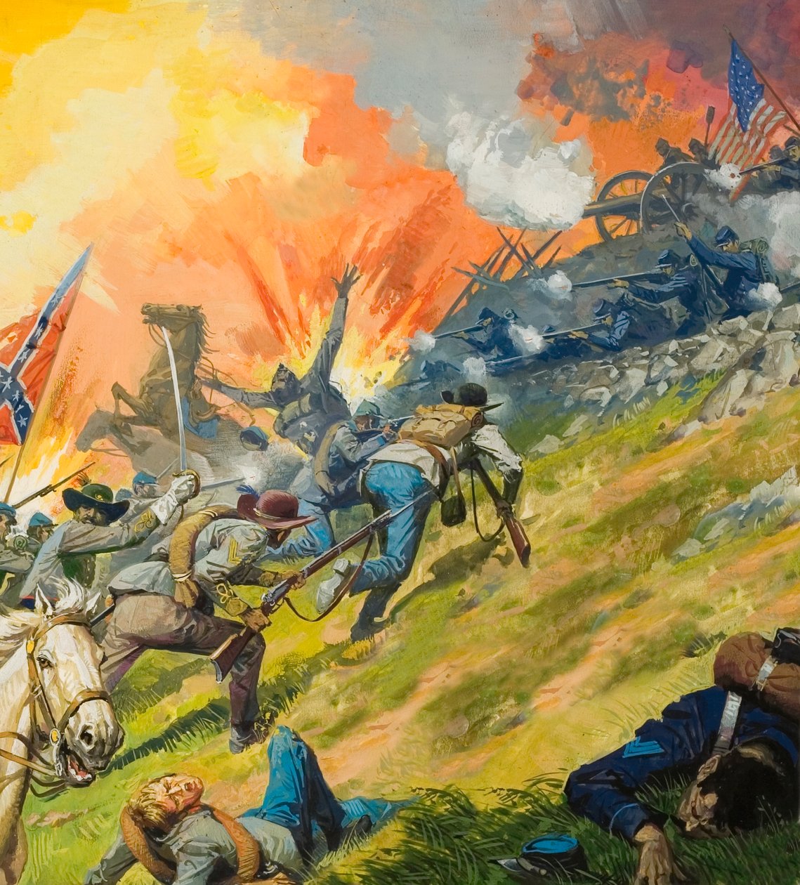 A gettysburgi csata alkotó: Severino Baraldi
