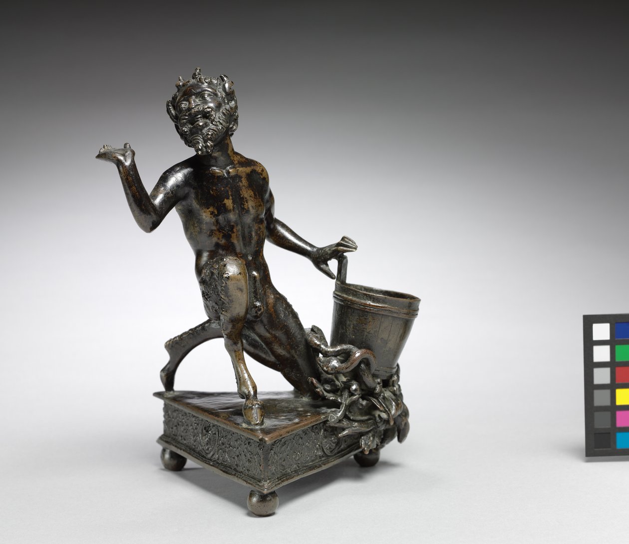 Térdelő szatír, 1520 körül (bronz) alkotó: Severo da Ravenna