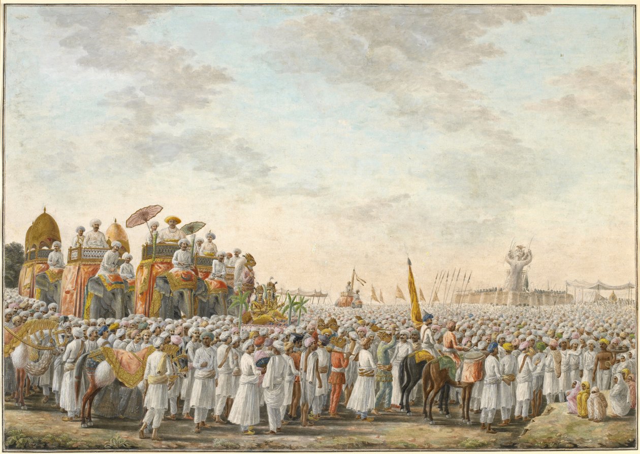 Mailah-Jahn, 1807-30 (guache és grafit arannyal a papíron) alkotó: Sewak Ram