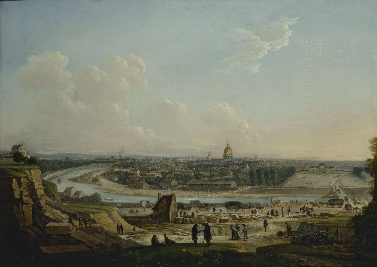 Párizs általános látképe a Chaillot-dombról, 1818 (olaj, vászon) alkotó: Seyfert