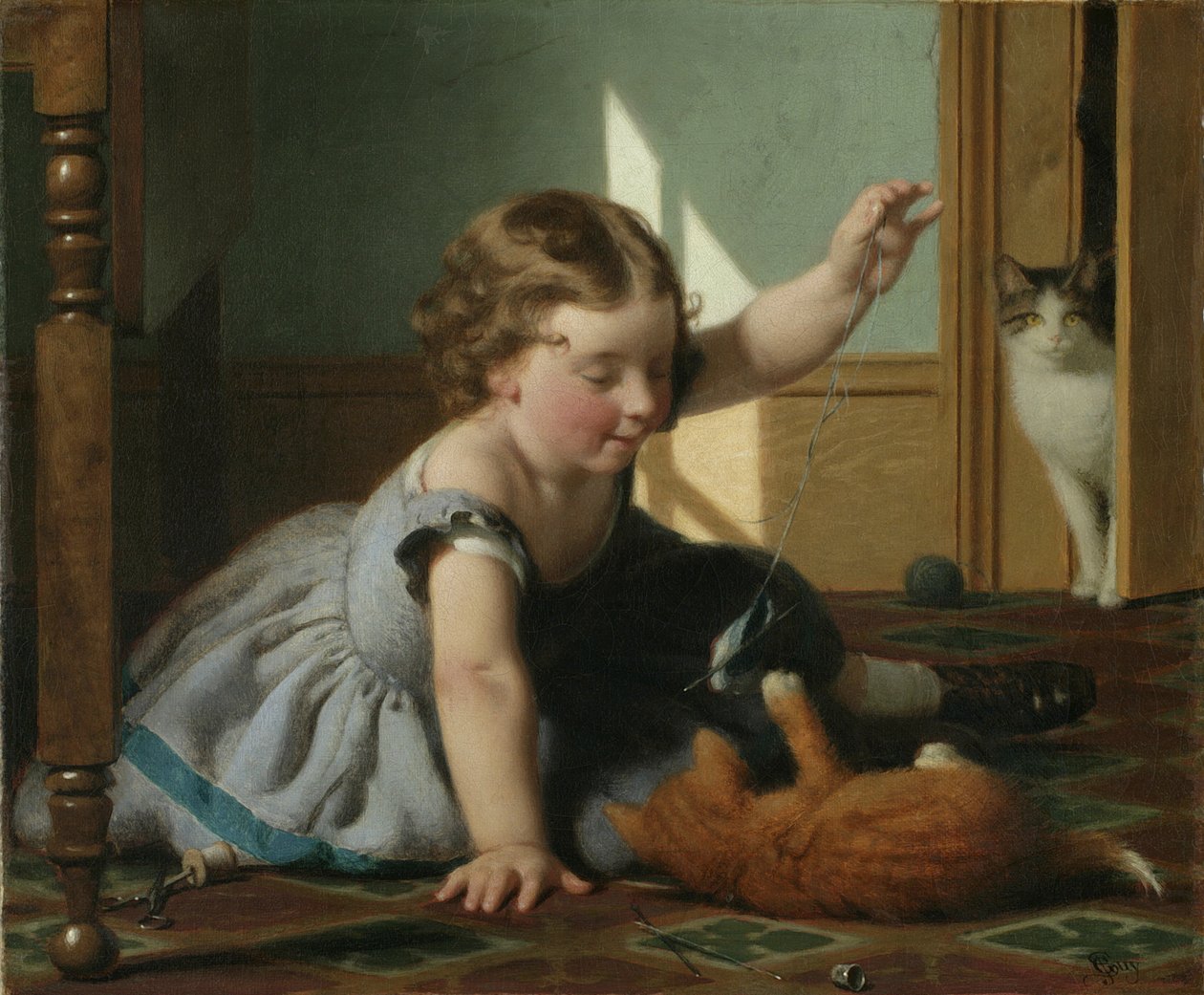 Lány és Cica alkotó: Seymour Joseph Guy