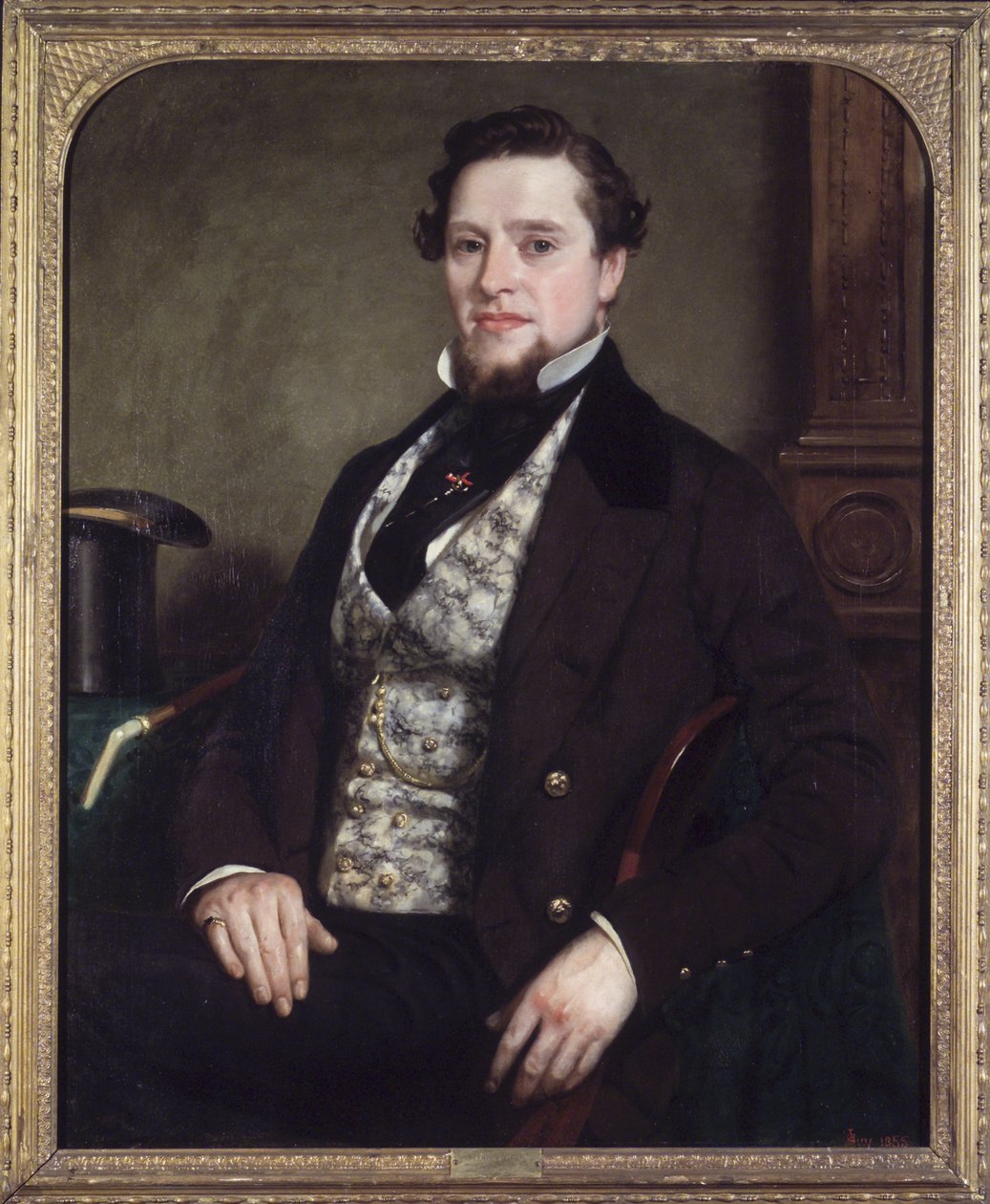 Egy úriember portréja, 1855 alkotó: Seymour Joseph Guy