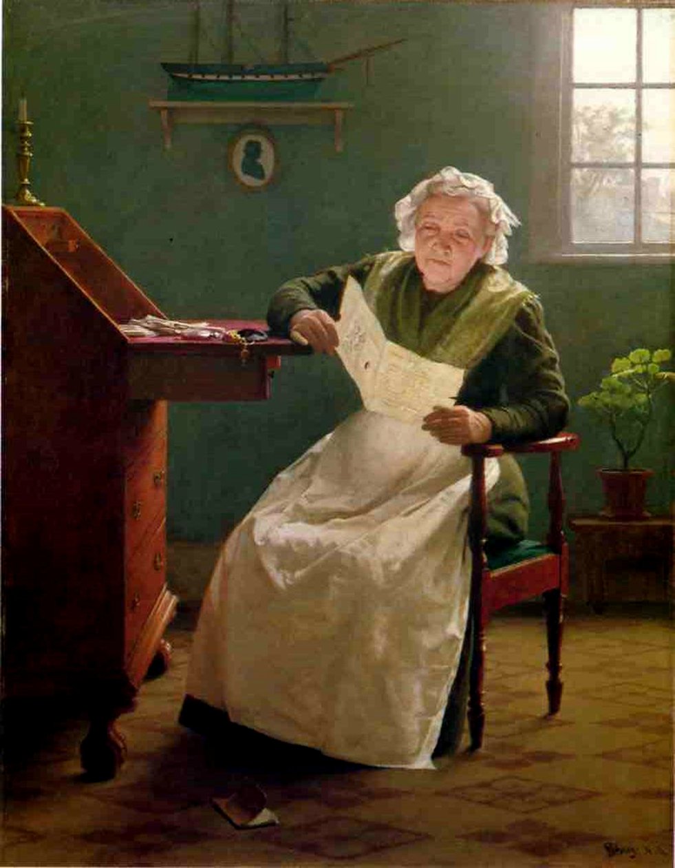 Kedves Polly (olaj, vászon) alkotó: Seymour Joseph Guy