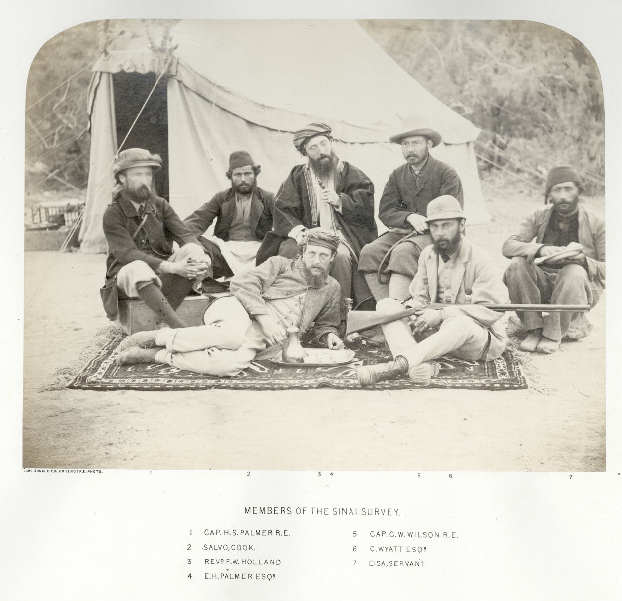 A Sínai-felmérés tagjai, 1868 alkotó: Sgt. James M. McDonald