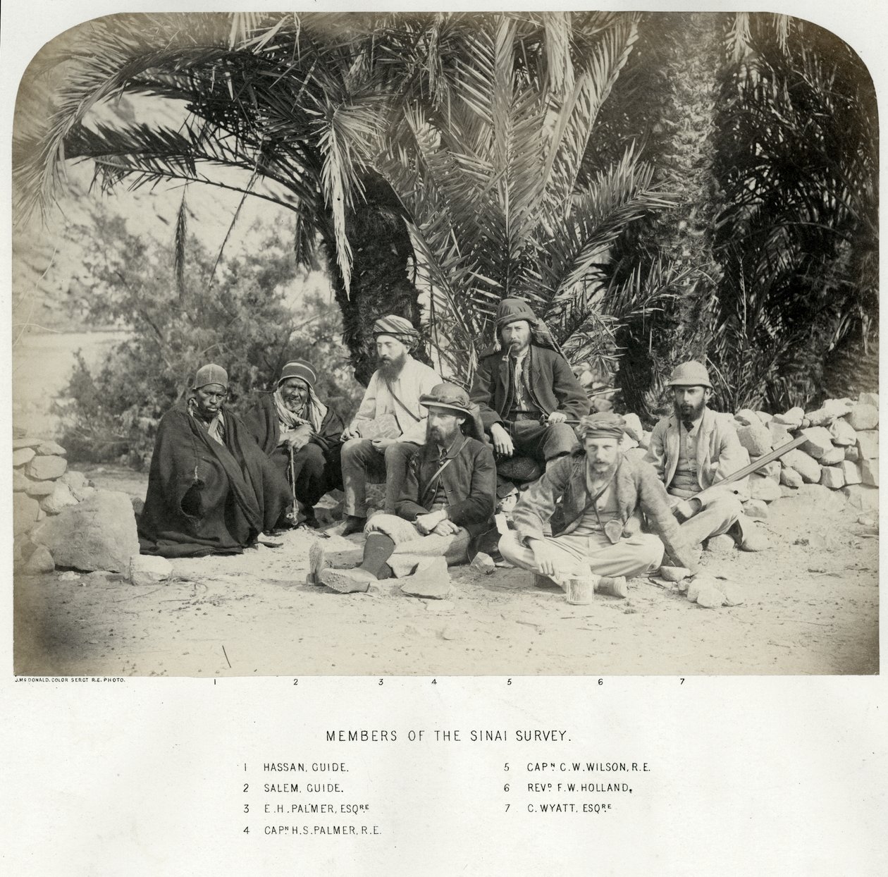 A Sinai Survey tagjai, 1868 alkotó: Sgt. James M. McDonald
