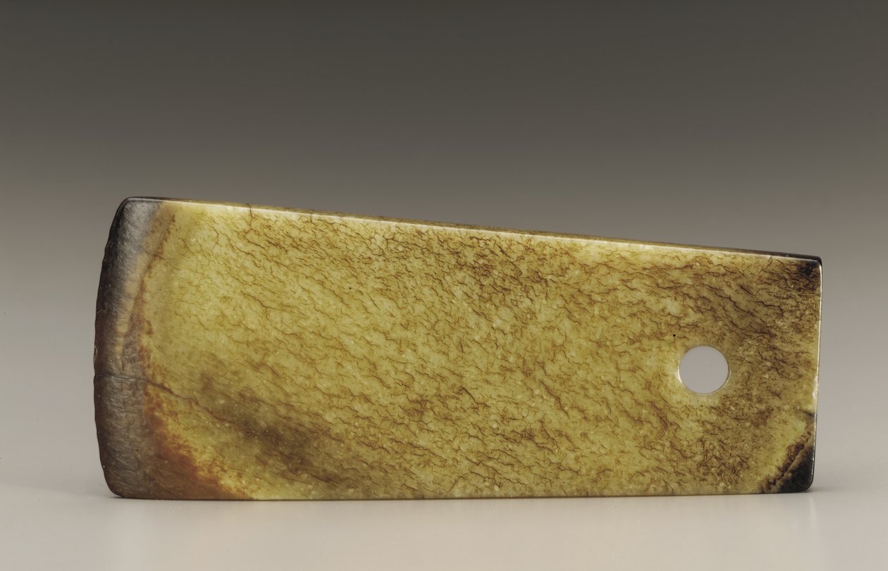 Axe (fu) (jade) alkotó: Shang Dynasty Chinese School