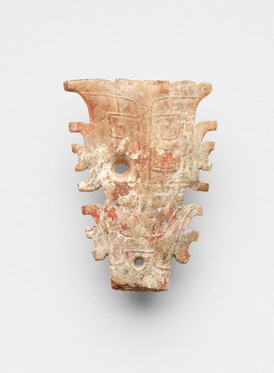 Medál maszk formájában, Kr.e. 1300-kb. 1050 körül alkotó: Shang Dynasty Chinese School
