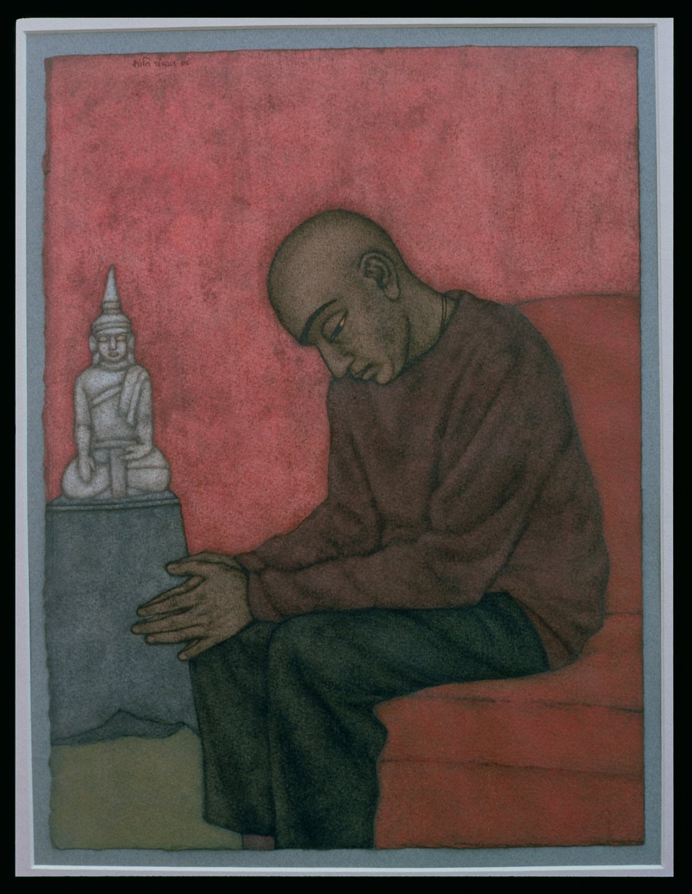 Contemplation (Binoy) 1998 (wc papíron) alkotó: Shanti Panchal