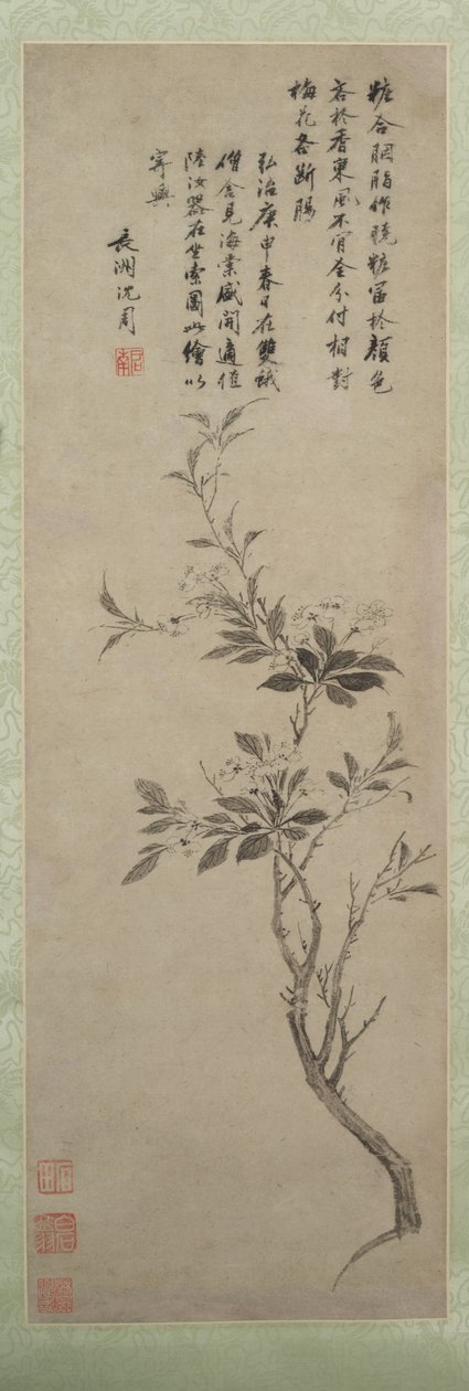 Virágzó rák alma alkotó: Shen Zhou