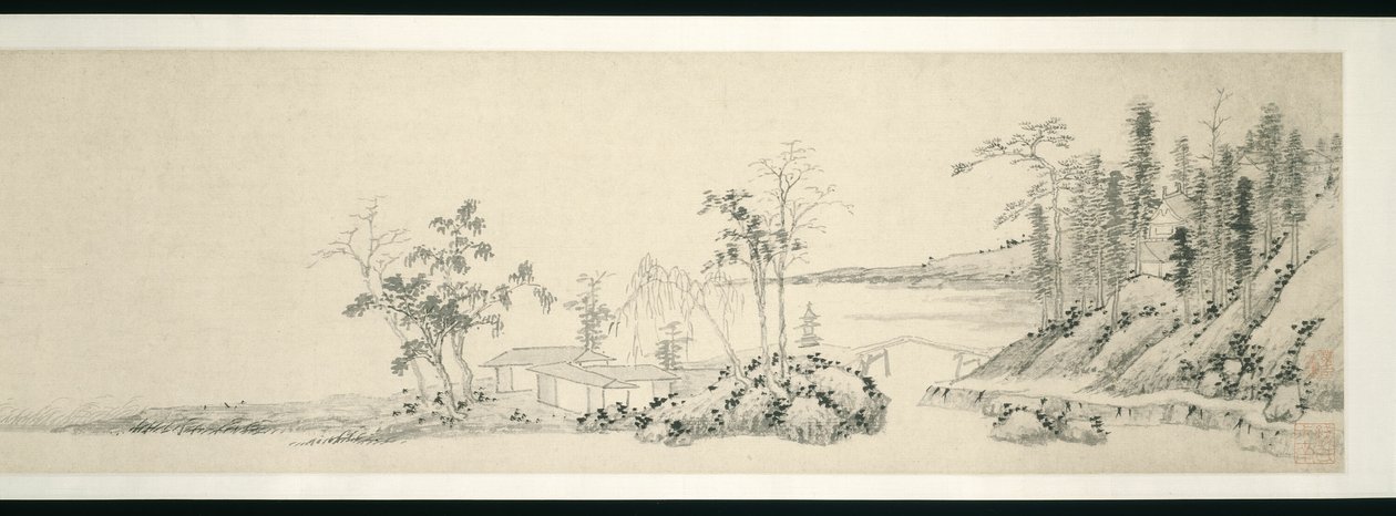 Vissza a Stone Lake-hez alkotó: Shen Zhou