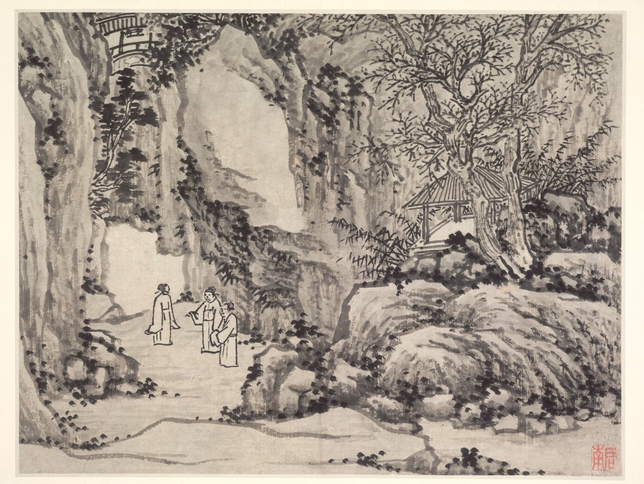 Tiger Hill tizenkét képe, Suzhou: The Sword Spring, Tiger Hill alkotó: Shen Zhou