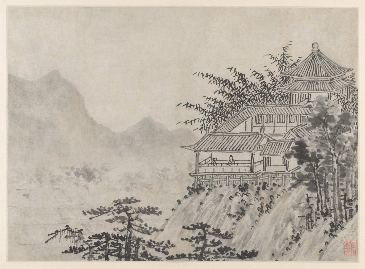 Tiger Hill 12 képe, Suzhou: The Thousand Acres of Clouds, 1490 után. alkotó: Shen Zhou