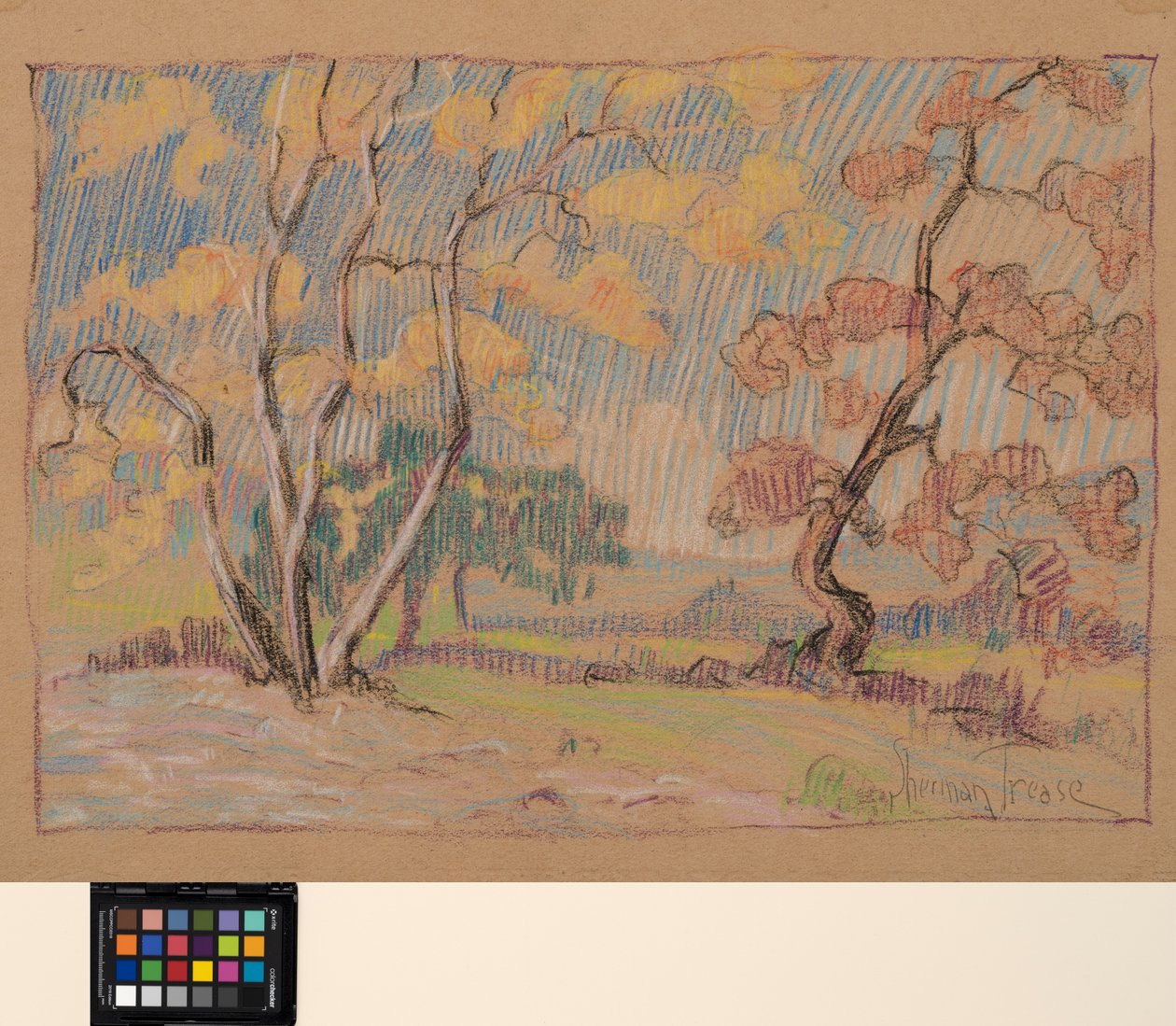 Impressions, 1931 körül (pasztell papíron) alkotó: Sherman Trease