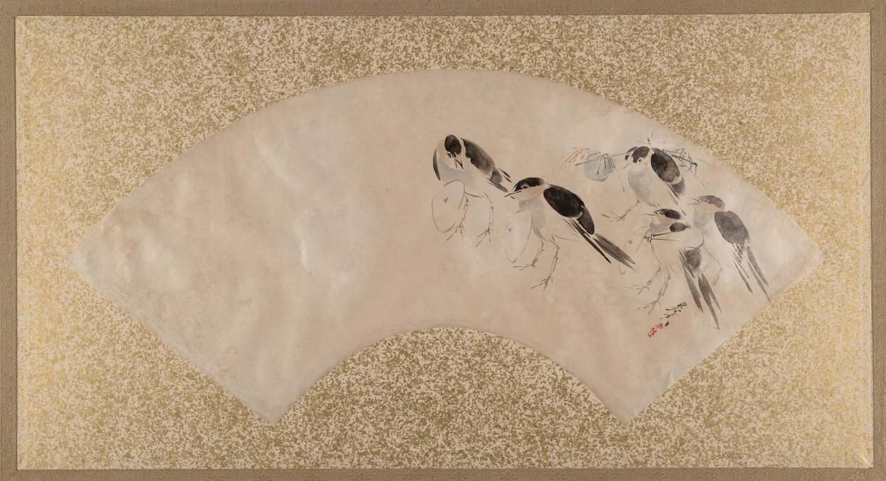 Madarak, 19. század vége. alkotó: Shibata Zeshin