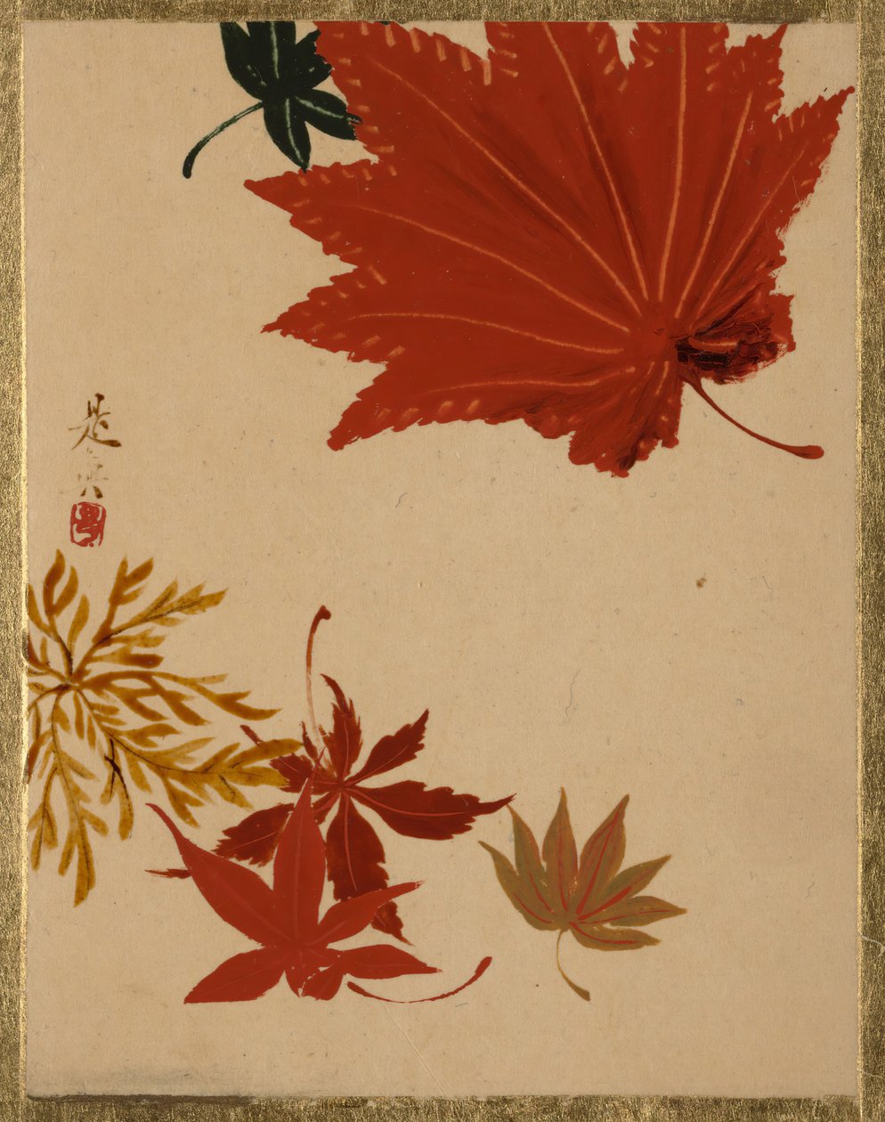 Juharlevelek. alkotó: Shibata Zeshin