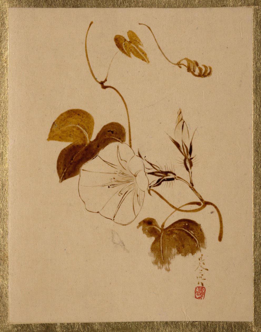 Hajnalka. alkotó: Shibata Zeshin
